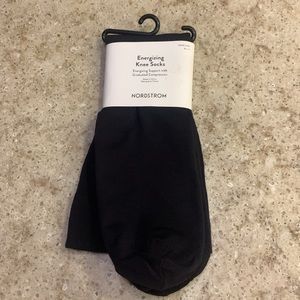 NWT Nordstrom Brand Women’s Black Knee High Trouser Compression Socks